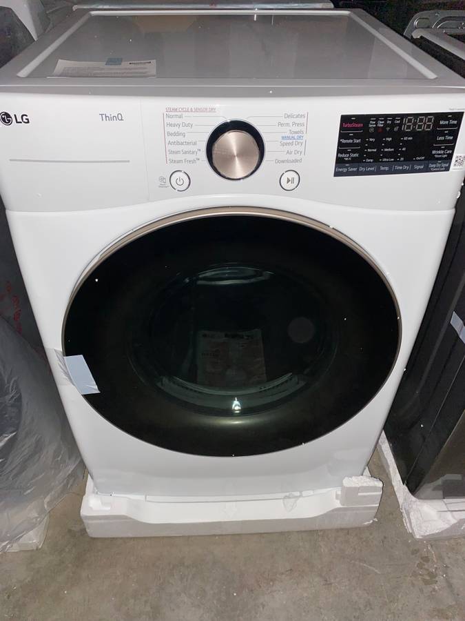 LG True Steam 7.4-cu ft Stackable Electric Dryer