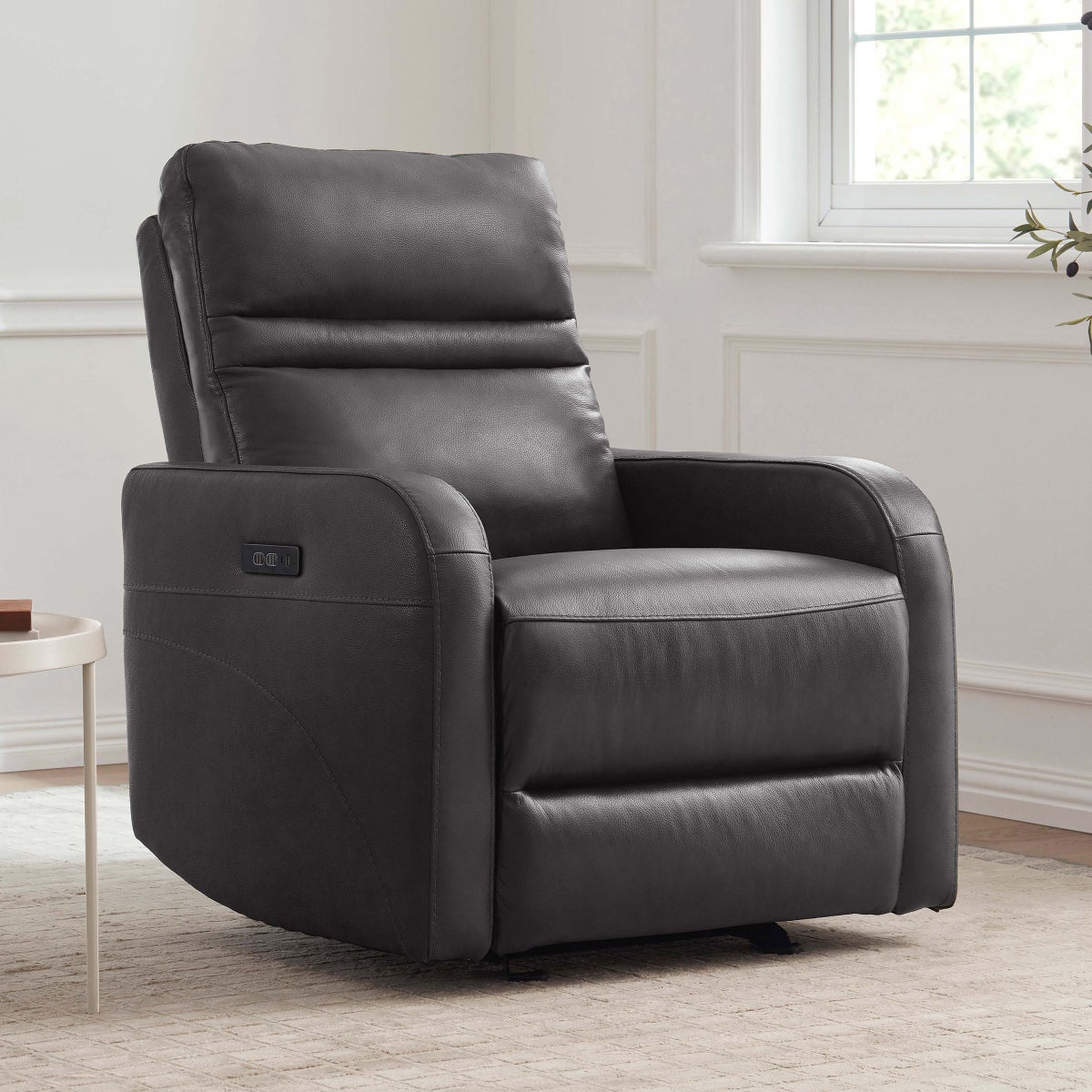 Aldryn Leather Power Glider Recliner - Open Box